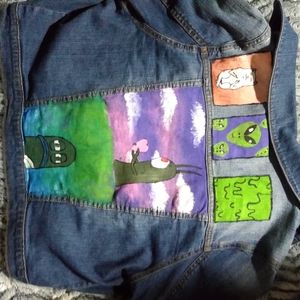 ONE WORLD Jackets & Coats - Painted jean jacket ONE WORLD Jackets & Coats - Painted jean jacket